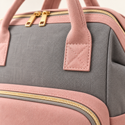 Backpack fabric and zipper detail