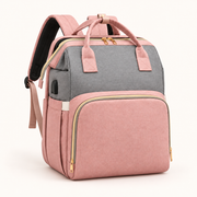 Unbranded pink and gray backpack